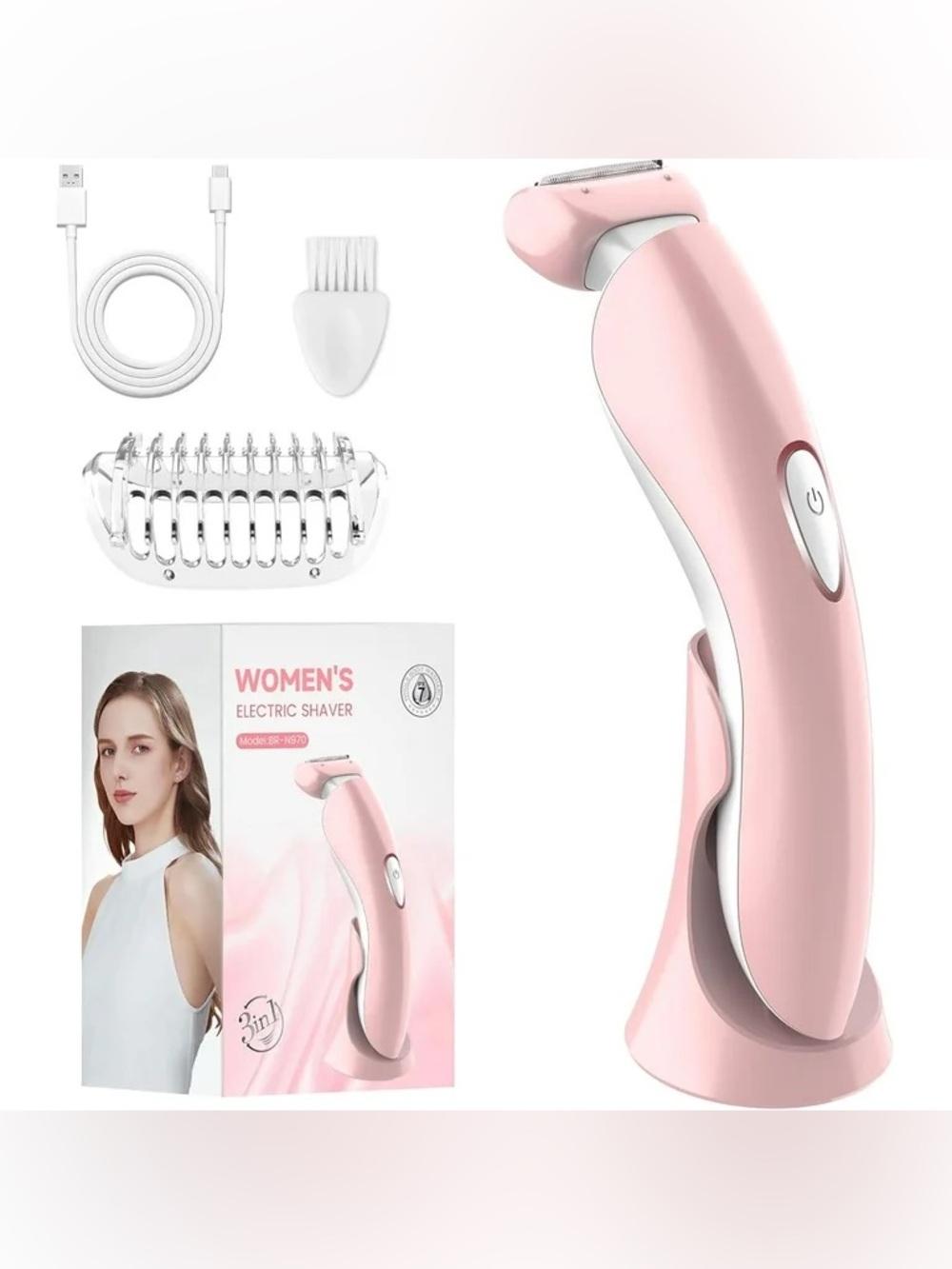 Electric Razor for Women Pink